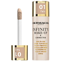 Dermacol Infinity Viacúčelový make-up a korektor 01 Fair 20 g