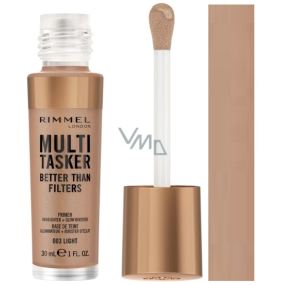 Rimmel London Multi-Tasker Better Than Filters 3v1 Dlhotrvajúci tónovaný make-up 003 Light 30 ml
