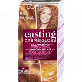 Loreal Paris Casting Creme Gloss farba na vlasy 834 zlatý karamel