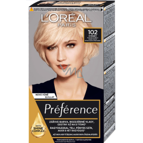 Loreal Paris Préférence Féria farba na vlasy 102 veľmi veľmi svetlá blond dúhová