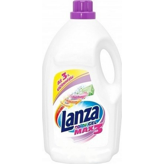 Lanza MAX3 Color gél tekutý prací prostriedok na farebnú bielizeň 40 dávok 3 l