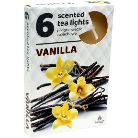Čajové sviečky Vanilková vôňa 6 kusov