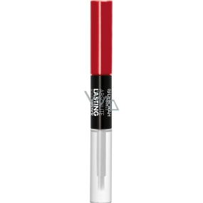 Deborah Milano Absolute Lasting Liquid Lipstick 2v1 rúž a lesk na pery 10 Fire Red 2 x 4 ml
