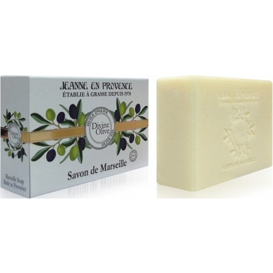 Jeanne en Provence Divine Olive tuhé toaletné mydlo 200 g