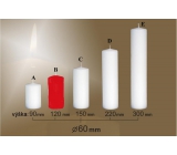 Lima Sviečka hladká červená valec 60 x 120 mm 1 kus