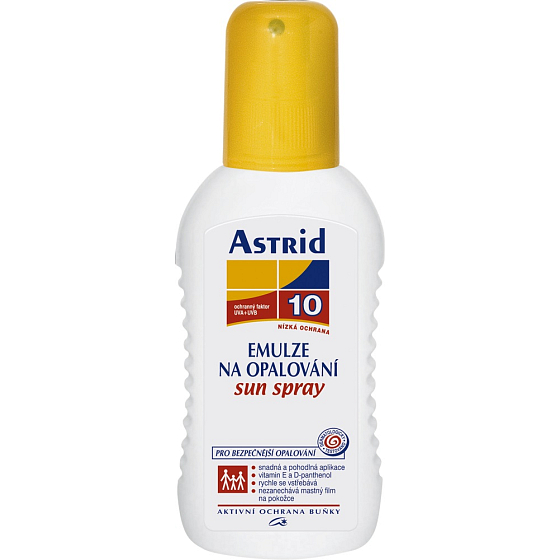 Astrid Sun F10 emulzia na opaľovanie sprej 200 ml