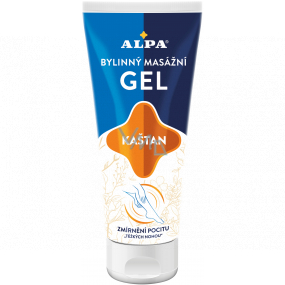 Alpa Gaštan bylinný masážny gél na unavené nohy 100 ml