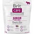 Brit Care Junior Jahňacie + ryža pre šteňatá a mladých psov od 3 mesiacov do 2,5 rokov veľkých plemien nad 25 kg 1 kg