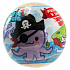Ocean Friends Fizzing Bath Bomb Piráti šumivé gule do kúpeľa s figúrkou 140 g