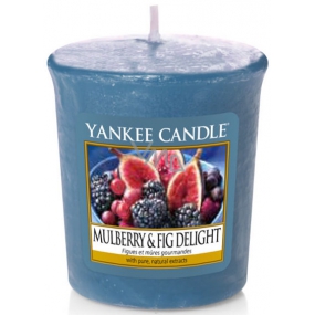 Yankee Candle Mulberry & Fig Delight - Lahodné moruše a figy vonná sviečka votívny 49 g