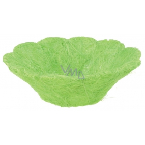Košíček zo sisalu zelený 22 cm