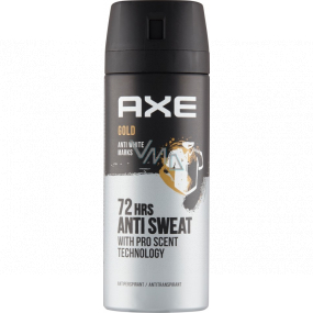 Axe Gold Anti White Marks antiperspirant deodorant sprej pre mužov 150 ml