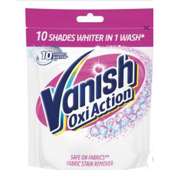 Vanish Oxi Action White odstraňovač škvŕn prášok 10 dávok 300 g