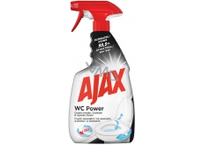 Ajax WC Power Univerzálny čistiaci prostriedok, pre upratovanie vnútrajšku i vonkajšku toalety, inovatívne 360 stupňová hlavice, rozprašovač 500 ml