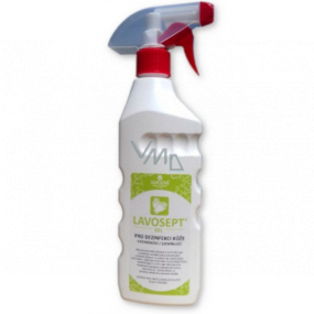 Lavosept Natur dezinfekcia kože gél pre profesionálne použitie viac ako 75% alkoholu 500 ml rozprašovač