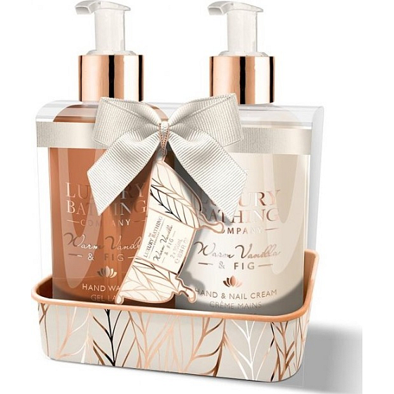 Grace Cole Pampered Hands tekuté mydlo dávkovač 300 ml + krém na ruky a nechty dávkovač 300 ml, kozmetická sada
