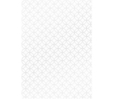 Ditipo Darčekový baliaci papier 70 x 100 cm Biely strieborné ornamenty 2 archy