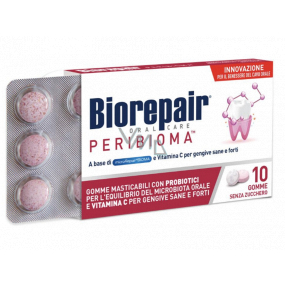 Biorepair Peribioma Pro žuvačky pre silné a zdravé ďasná 10 x 1,2 g