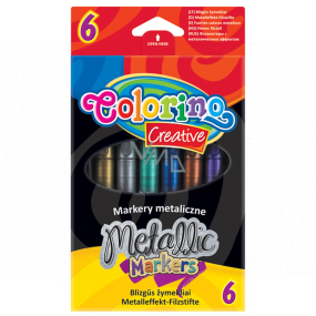 Colorino Metallic markery 6 farieb