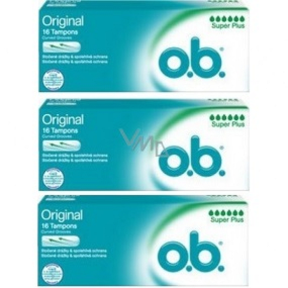 ob Original Super Plus tampóny 3 x 16 kusov