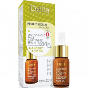 Delia Cosmetics 5% vyhladzujúce sérum s kyselinou mandľovou na tvár, krk a dekolt 10 ml
