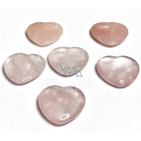 Rozmarín Hmatka, liečivý drahokam v tvare srdca prírodný kameň 3 cm 1 kus, kameň lásky