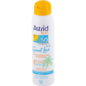 Astrid Sun Coconut Love OF50 Neviditeľný suchý opaľovací krém v spreji 150 ml