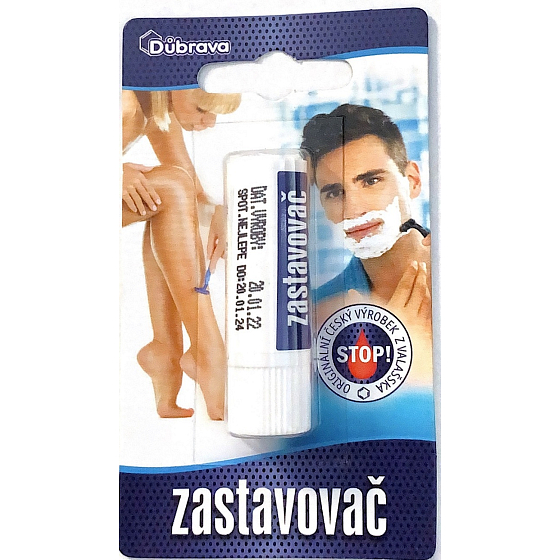 Důbrava Blood Stopper na liečbu drobného krvácania, najmä po holení 7 g blister