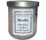 Heart & Home Svieža sójová sviečka s vôňou ľanu s názvom Marushka 110 g