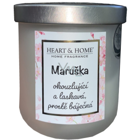 Heart & Home Svieža sójová sviečka s vôňou ľanu s názvom Marushka 110 g