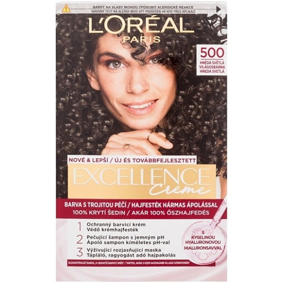 Loreal Paris Excellence Creme farba na vlasy 500 Hnedá svetlá
