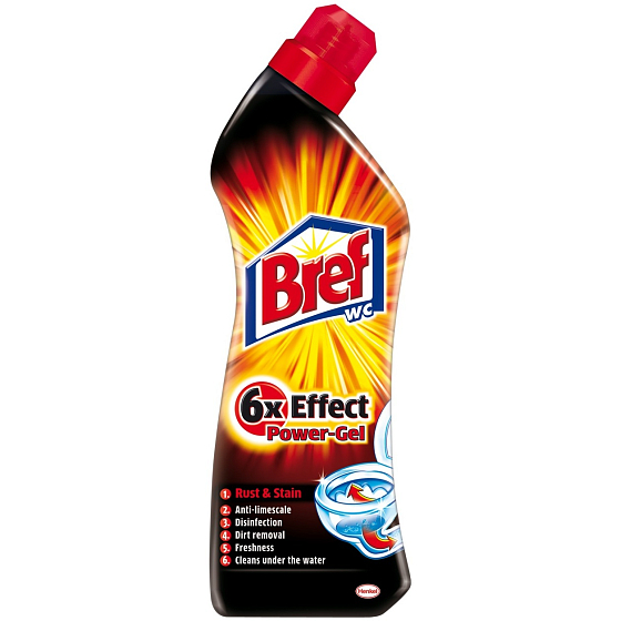 Bref 6 x Effect Power gél Rust & Stain WC gél na hrdzu a škvrny 750 ml