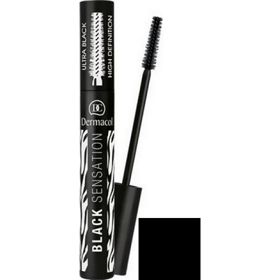 Dermacol Black Sensation Lengthening riasenka odtieň čierna 12,5 ml