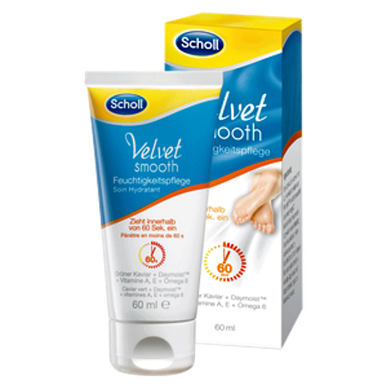 Scholl Velvet Smooth hydratačný krém na nohy 60 ml