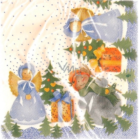 Lios Papierové obrúsky 2 vrstvové 33 x 33 cm 20 kusov Vianočný anjelici