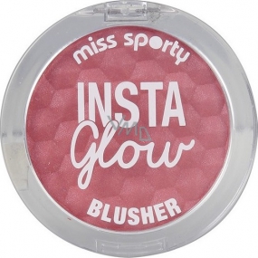 Miss Sporty Insta Glow Blusher tvárenka 003 Flushed Pink 5 g