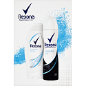 Rexona Freshness & Care sprchový gél 250 ml + Invisible Aqua antiperspirant dezodorant sprej pre ženy 150 ml, kozmetická sada