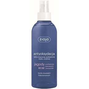 Ziaja Acai Berry pleťové tonikum s kyselinou hyalurónovou rozprašovač 200 ml