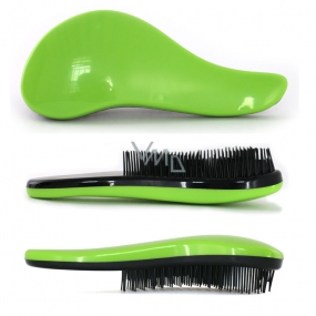 Dtangler Detangling Brush Kefa pre ľahké rozčesanie vlasov 18,5 cm zelený