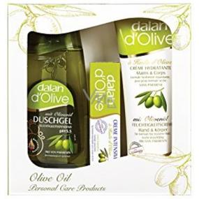 Dalan d Olive sprchový gel 400 ml + krém na ruky a telo 250 ml + krém na ruky 75 ml, kozmetická sada