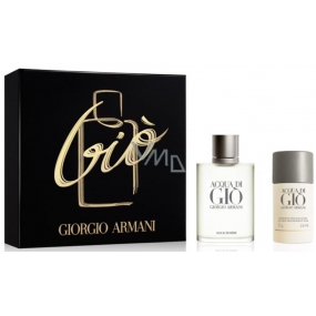 Giorgio Armani Acqua di Gio pour Homme toaletná voda pre mužov 100 ml + deodorant stick 75 g, darčeková sada