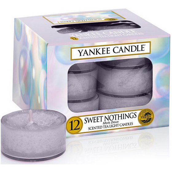 Yankee Candle Sweet Nothings - Sladké nič vonná čajová sviečka 12 x 9,8 g