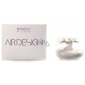 Millefiori Milano Air Design Difuzér kvetina nádobka pre vzlínaniu vône pomocou porézny vrchnej časti malá biela