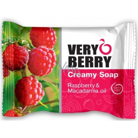 Very Berry Raspberry & Macadamia Oil - Malina a makadamiový olej toaletné mydlo s esenciami 100 g