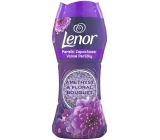 Lenor Amethyst & Floral Bouquet vôňa pivoniek a planých ruží vonné perličky do bubna práčky 210 g