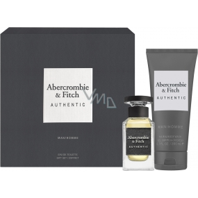 Abercrombie & Fitch Authentic Man toaletná voda pre mužov 50 ml + sprchový gél 200 ml, darčeková sada