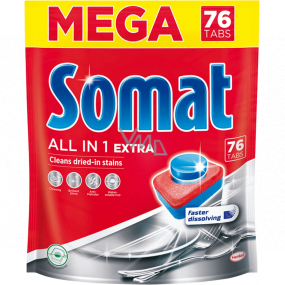 Somat All in 1 Extra tablety do umývačky riadu 76 kusov