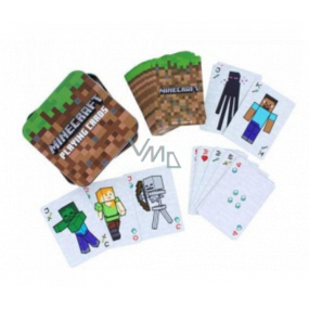 Epee Merch Minecraft Creeper Zberateľské hracie karty v kovovej krabičke 54 kariet