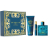 Versace Eros Eau de Parfum parfumovaná voda 100 ml + sprchový gél 150 ml + parfumovaná voda 10 ml, darčeková sada pre mužov
