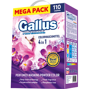 Gallus prací prášok Color Box, 110 dávok, 6,05 kg